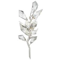 Hojas de cristal cortadas a mano de plata Luces de pared en interiores