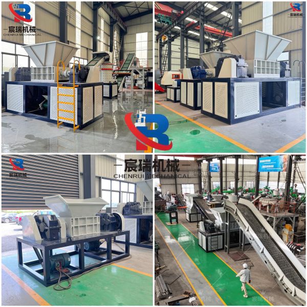 Industrial Double Shaft Shredder Machine for Plastic Wood Metal Crushing