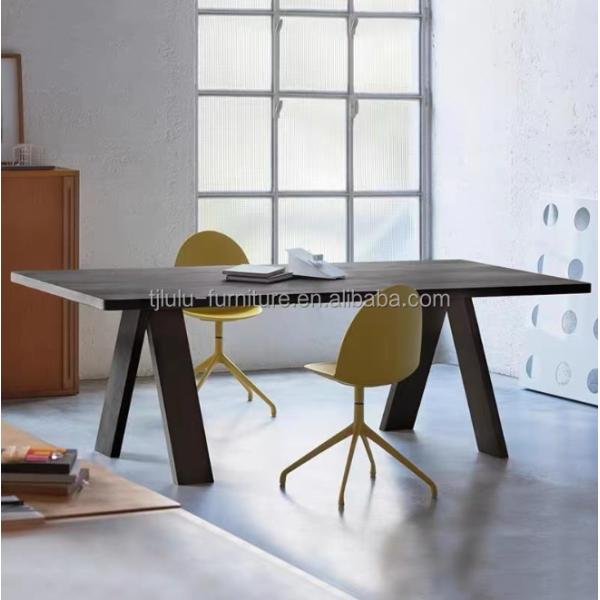 Wooden Pine Wood Table Set for Modern Executive Office Dining in Luxury Sturdy Style