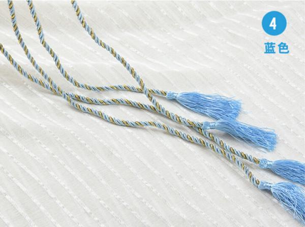 9cm polyester tassel with cord for curtain garments polyester Handmade decoration tassel,