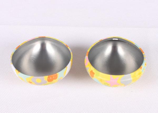 Candy Sweets Packaging Egg Tin Box , Full Color CMYK Printed Easter Tins 0.23 MM