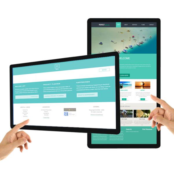 55 inch commercial business wall mounted smart interactive touch screen LCD infrared advertising display