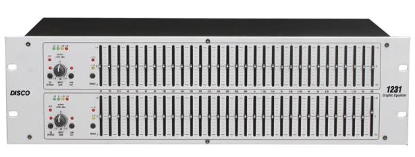 3U Audio Processor 2 Channel Stereo Graphic Equalizer 220V 24W  Power Supply