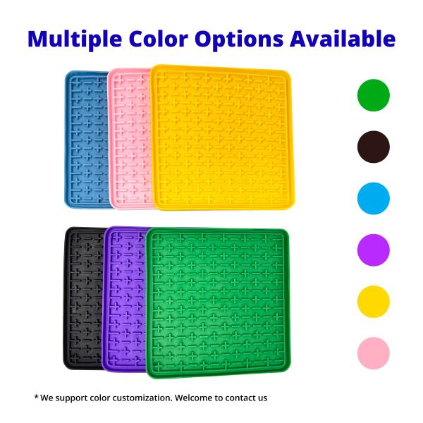Dishwasher Safe Silicone Collapsible Lick Mat Dog With Suction Cups