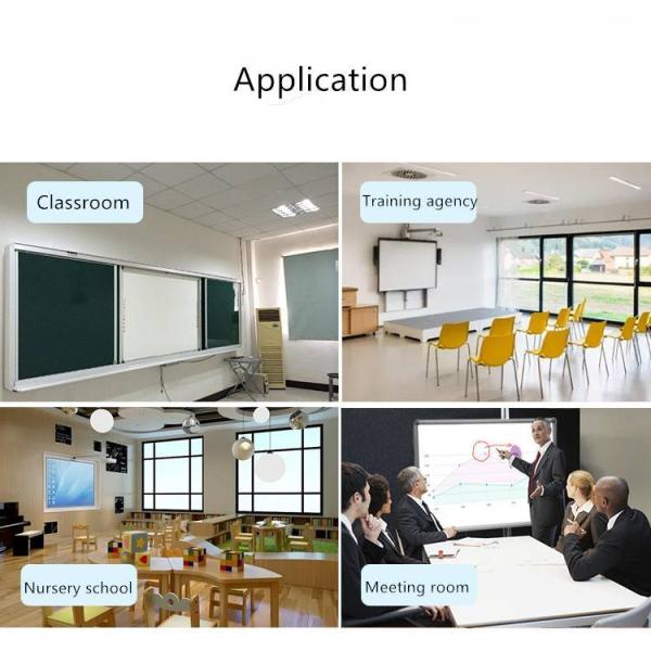 Infrared iBoard Interactive Whiteboard Side Bar Projection Boards With USB Connection Optional With projector camera mic speaker for primary secondary office use