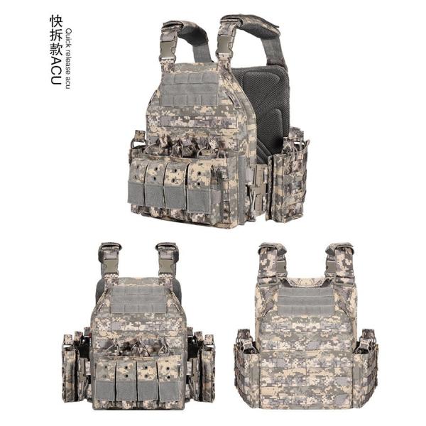 Tactical Training Vest Bag Plate Carrier Quick Release Hunting Molle Tactical Weight Vest Women Men Training