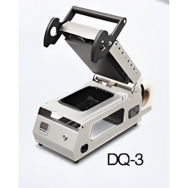 Small Portable Plastic Material Container Sealer Meal Food Tray Heat Sealer Machine DQ-3 For Food Tray Packing