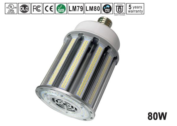 IP65 High lumen 80w E39 E40 LED Corn Light Ventilation heat sink