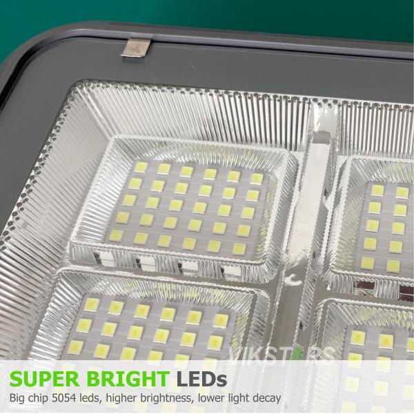 Última luz solar para jardín 100W 200W 300W 400W Luces solares para exteriores para iluminación de patios Foco solar
