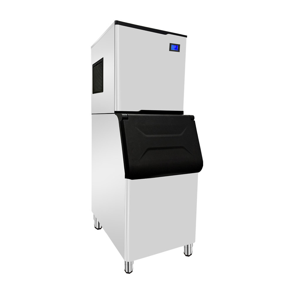 Commercial Cube Ice Machine energy saving design producing clear ice cubes perfect for food service and beverage industries