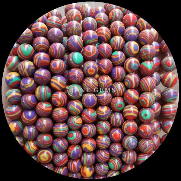 Gemstone Bead Various Synthetic Color Malachite Beads for DIY Jewelry Making