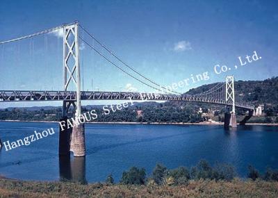 Q345b Modern Suspension Bridge Prefabricated Steel Structural Cross River Cable Bridge