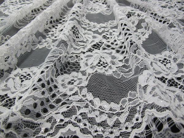 Coloured Unusual Corded Guipure Embroidery Lace Fabric For Dressmaking