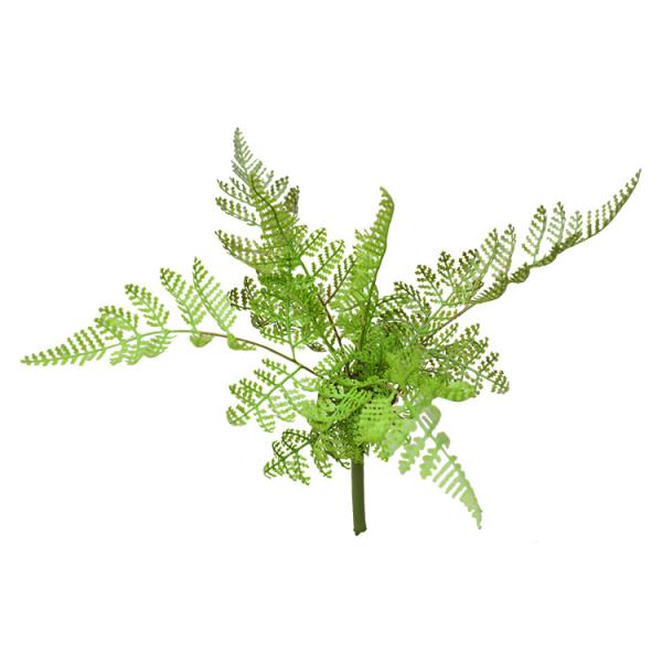 30cm Height 12 Leaves Artificial Fern Bush , Fake Fern Leaves For Wall Decoration