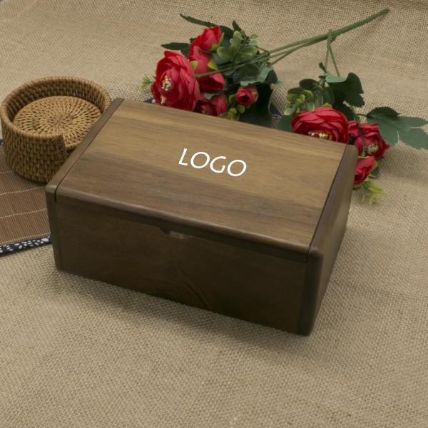 Varnishing Acacia Wooden Jewelry Box Watch Storage Wooden Gift Box