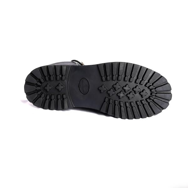 Sous en caoutchouc dentelle jusqu'à Goodyear chaussures absorbant les chocs caractéristiques douces chaussures de sécurité en cuir de vache