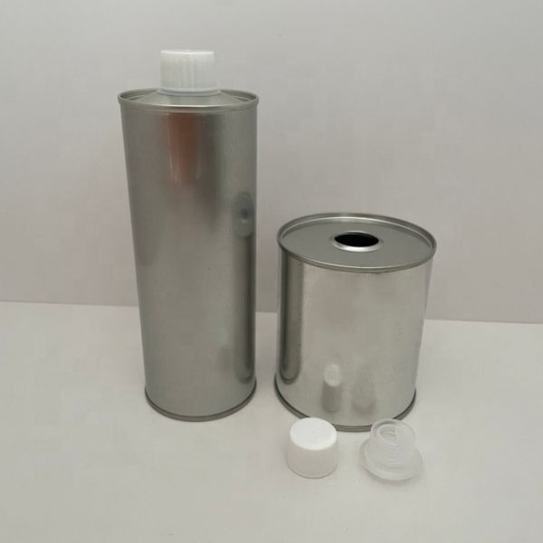 OEM 200ml 300ml 350ml Small Round Metal Tin Can Tinplate Cans Diameter 73mm X 70mm for Chemical Petrol Glue Paint Coating
