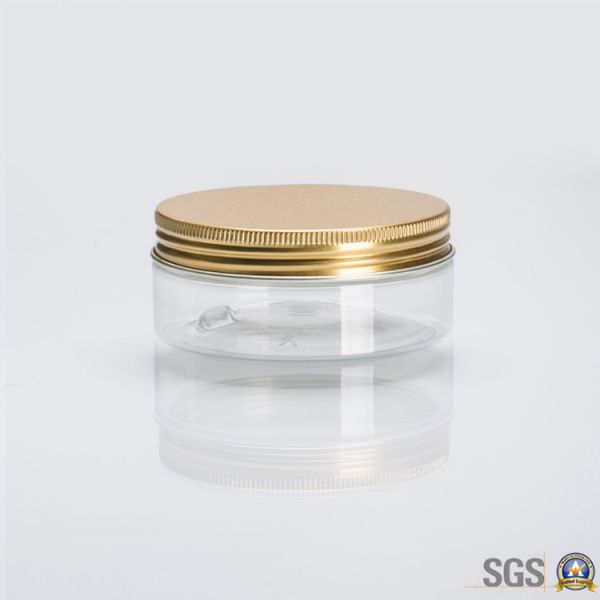 Customization Plastic Jars Featuring Aluminum Lid Ideal for Storing Cosmetics Supplements Spices and Various Industrial Applications