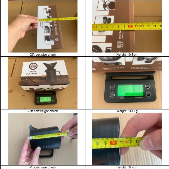 Ceramic Product Coffee Pot Set Pre Shipment Inspection Services