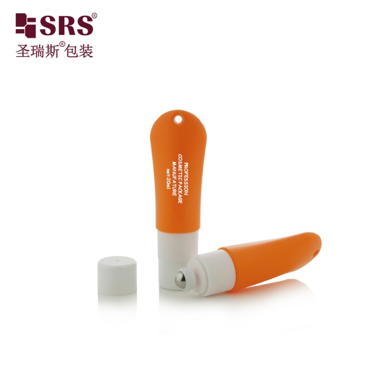 KG2-20ML Tube Shape HDPE Bottle With Hole Rope For Anti-Itch Liquid Roller Ball Bottle
