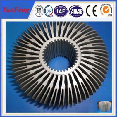 Hot! supply led aluminum circular extrusion heat sink, OEM led aluminum profile factory
