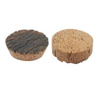 Rolhas de casca natural áspera Rolhas tampas com boa vedação para frascos