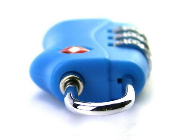 blue lock PC material TSA travel lock& Fashion Design Tsa Luggage Lock& Tsa Bag Number Lock
