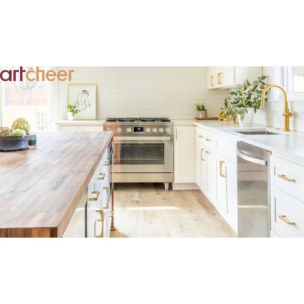 Custom Solid Wood Kitchen Cabinets with Shaker Style Design for Easy Assembly and Modern Kitchens