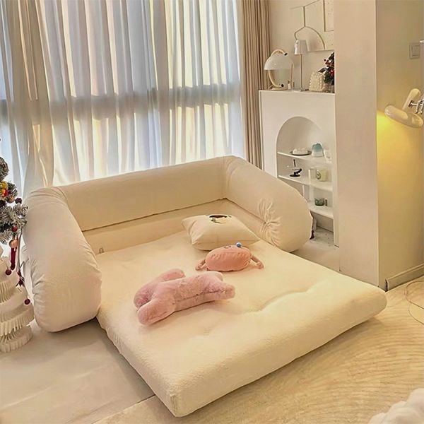 MOYI Modern Living Room Furniture Compression Sealed Package Sofa Bed Fabric Sofa Bed Couch Compressed Sofa