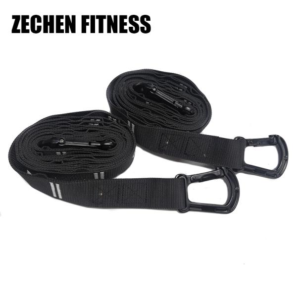 28mm Wooden Pull Up Rings Olympic Double Layers Durable Nylon 8 Feet Stitches Straps