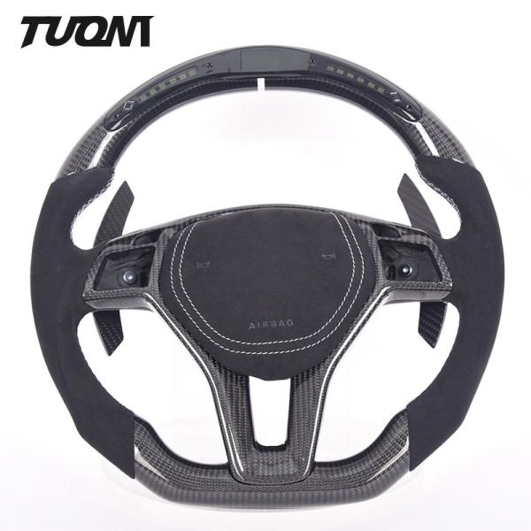 Sports LED Carbon Fibre Mercedes Steering Wheel S63 Alcantara