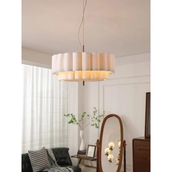 Indoor Lighting Fixtures Home Pendant Lights Retro Wabi Sabi Fabric Chandeliers (WH-VP-302)