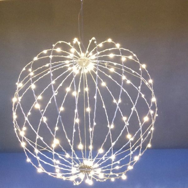 Christmas foldable ball lights, LED illuminated spherical lights, outdoor European-style landscape lights, spherical garden lights.