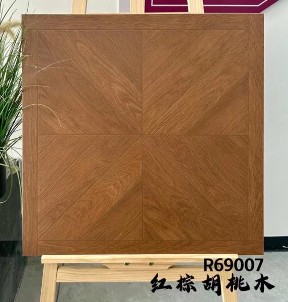 Brown 600x600mm Antibacterial Ceramic Floor Tile AAA Grade