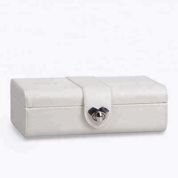 Packaging Fabric Leather Jewelry Box Set Custom Logo / Size Durable For Storage