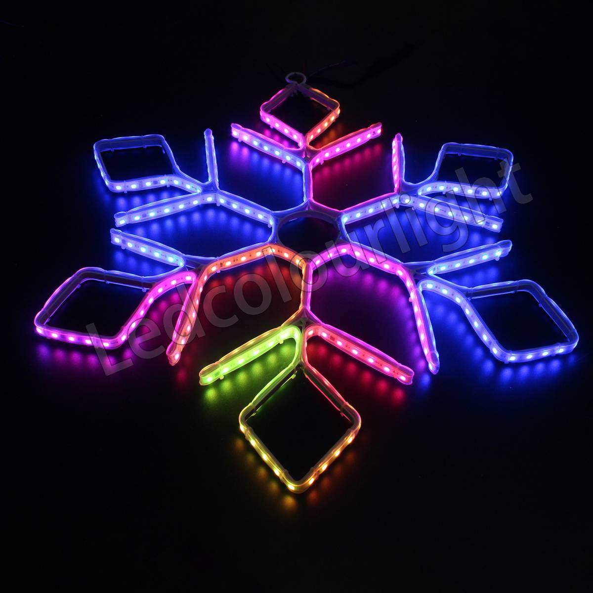 IP65 Waterproof DMX512 RGB LED Snowflake Light for Christmas Outdoor Decoration