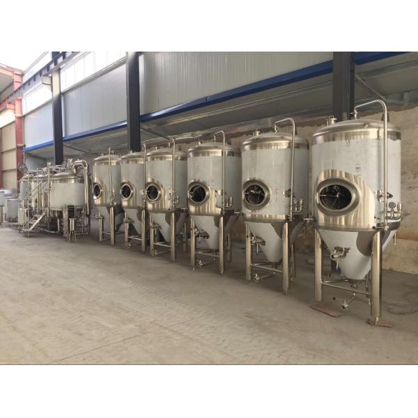 Stainless Steel Conical Fermentation Tank , Mirror Polish Beer Fermentation Tank