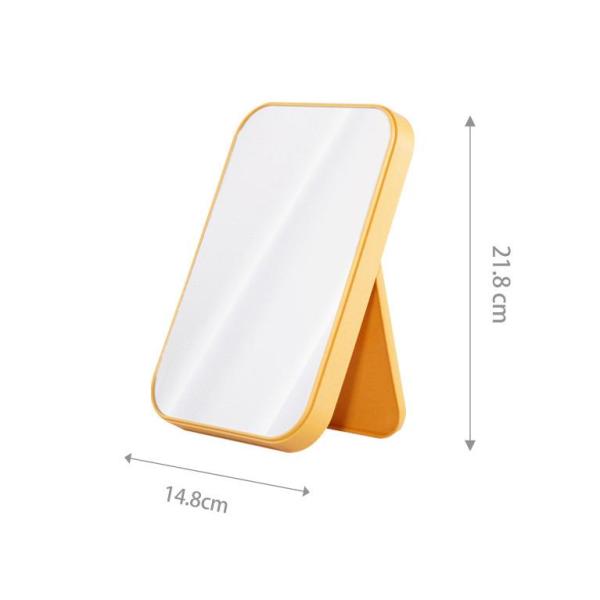 Fashion Design Plastic Glass Mirror Portable Desktop Vanity Compact Makeup for Desk