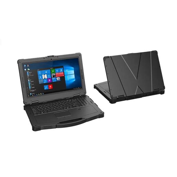 EU Plugs Type Rugged Laptop Computers 16 9 Display Ratio 8000mah*2pcs Battery for Construction Projects