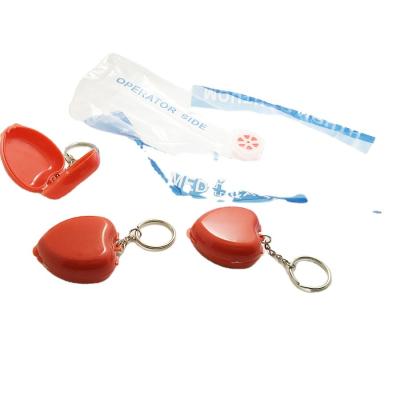 Heart shape first aid shield  Promotional gift  Cardiopulmonary  CPR in heart shape plastic box