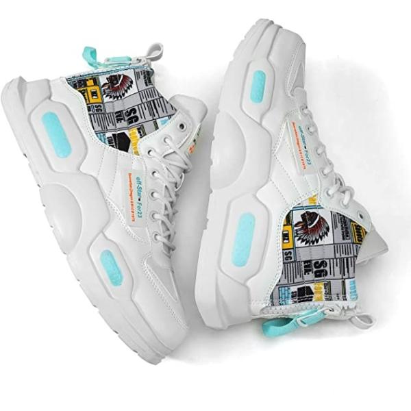 PU Fly Weaving Fabric High Upper Breathable Basketball Shoes 260mm 290mm