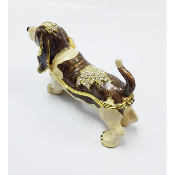 Wholesale dogs shaped jewelry boxes metal favor boxes gift box