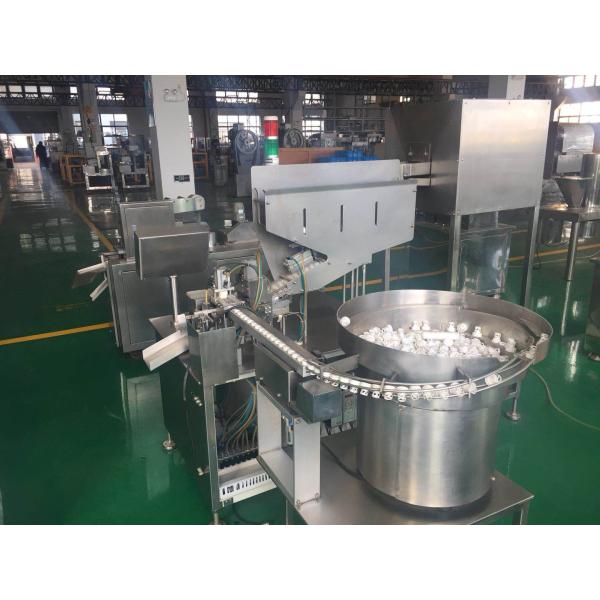 Tipo horizontal máquina de engarrafamento plástica do tubo para a embalagem efervescente da tabuleta