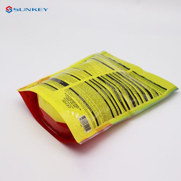 Custom Printing Flat Bottom Laminated Food Packaging Poly Resealable Zipper Pouches
