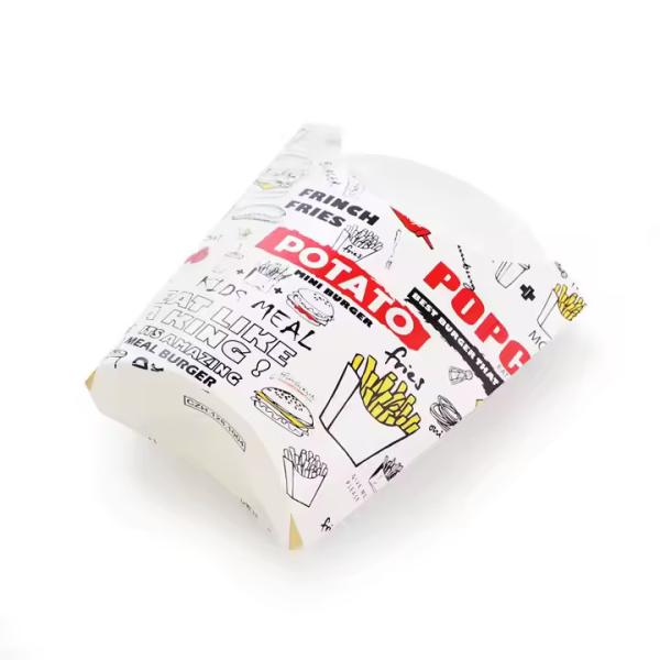 Impression en gros de cartons d'emballage de hamburgers à usage unique en papier kraft biodégradable