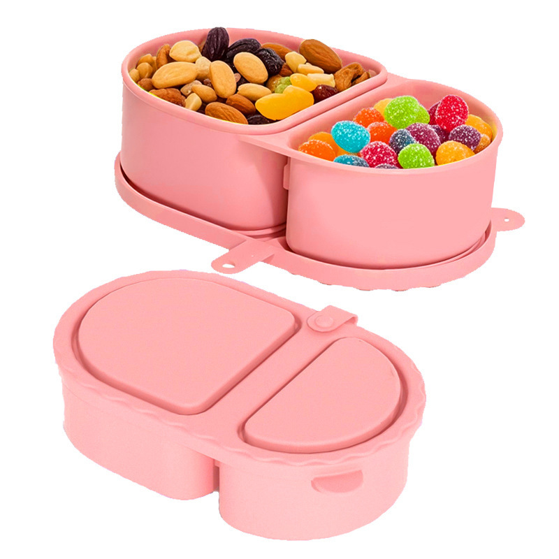 Wholesale Food Grade Silicone Lunch Box Set with Compartmentalized Storage Boxes