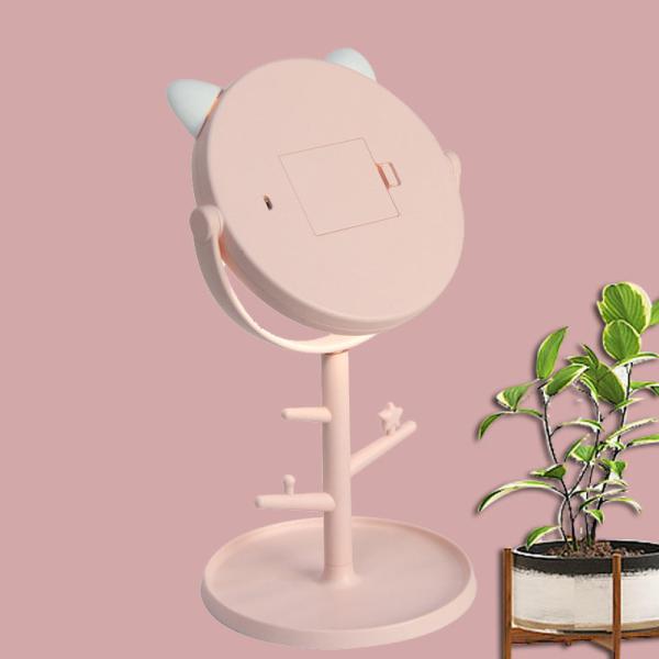Todos os dias Top Fashion compacto ajustável Pequeno Espelho de maquiagem LED para roupas de senhoras bonitas