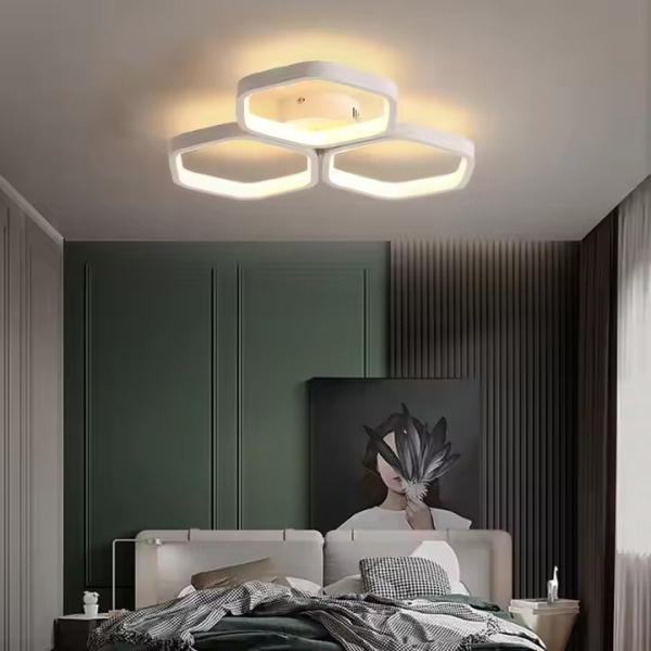 Dimmable LED Ceiling Chandelier Living Room Bedroom Office Acrylic LED Ceiling Lamp