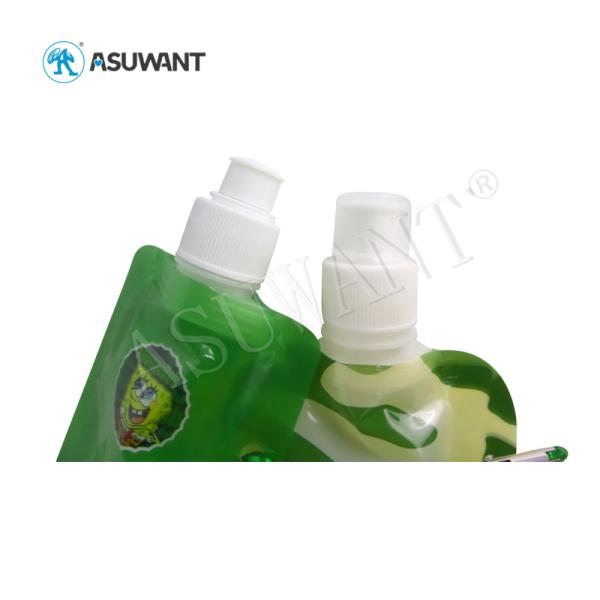 Biodegradable Water Spout Pouch Heat Seal Mylar Bags 600 ML With Hanging Ring