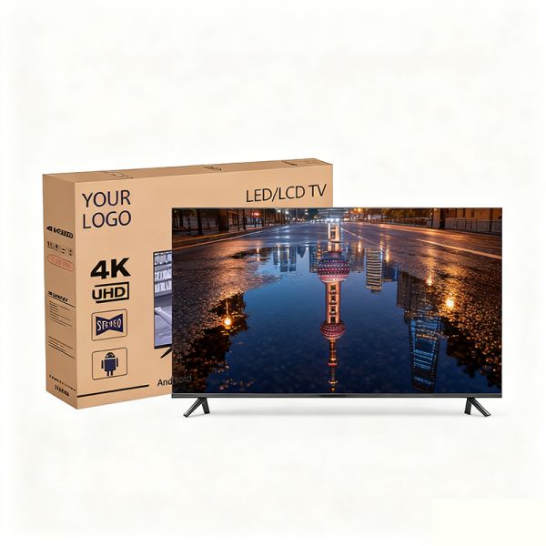 Factory Supply Frameless 4K UHD Android Smart TV OEM ODM Custom Logo for Hotel & Project Bulk Order